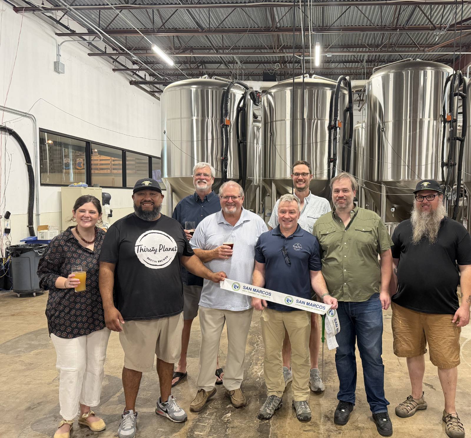 Thirsty Planet team at the San Marcos Chamber ribbon cutting