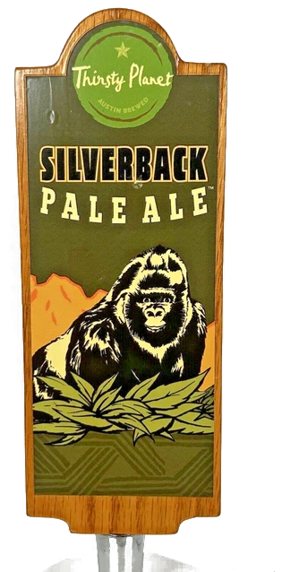 Silverback Pale Ale tap handle